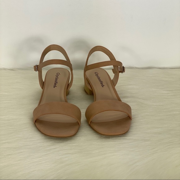 Women’s block open toe ankle strap heeled sandals - Picture 2 of 10